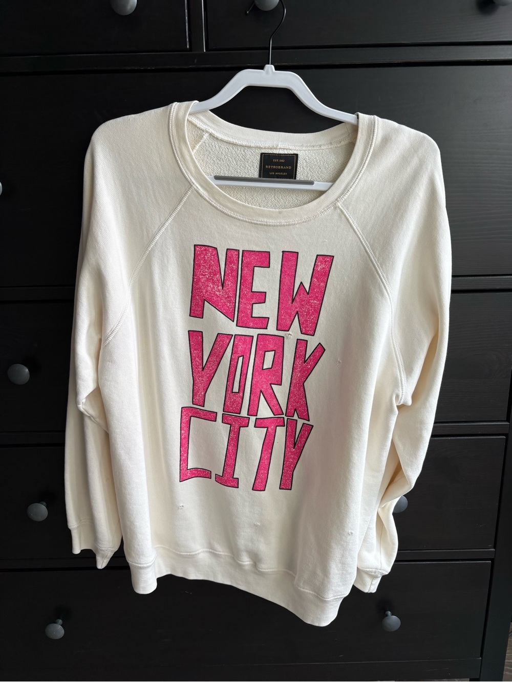 RARE! Retrobrand Los Angeles New York City pre distressed crew neck one size